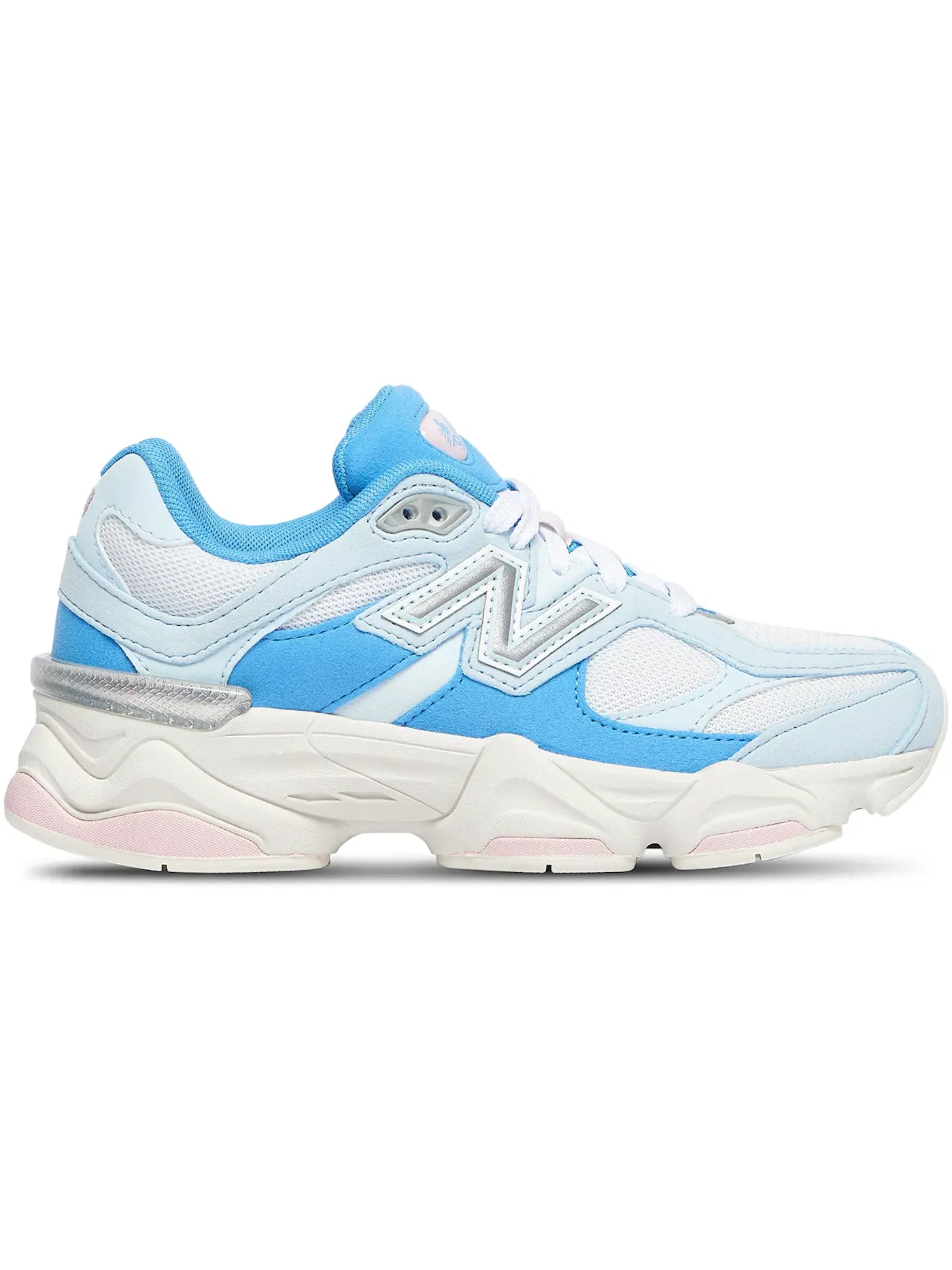 Детские кроссовки с сетчатым верхом New Balance 9060 — изображение 1 из 1, синий/белый