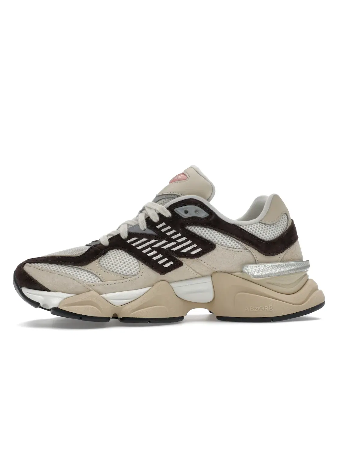 Мужские кроссовки Lifestyle с амортизацией New Balance 9060 — изображение 3 из 4, белый/белый/коричневый