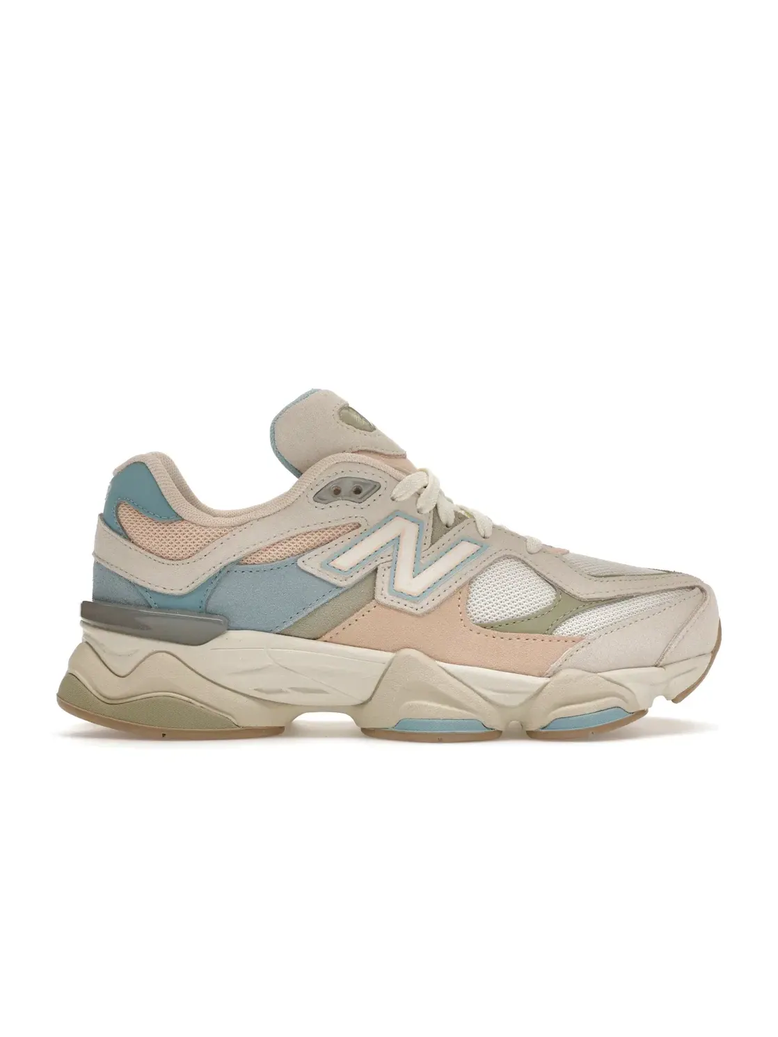 Детские кроссовки Lifestyle New Balance 9060 — изображение 1 из 4, бежевый/белый/синий