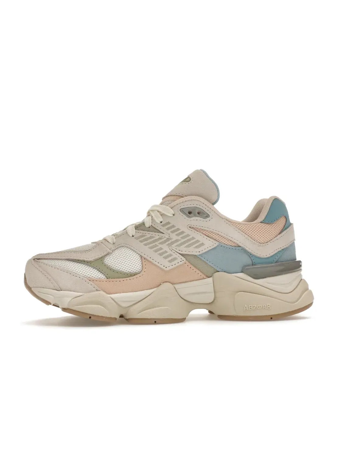 Детские кроссовки Lifestyle New Balance 9060 — изображение 3 из 4, бежевый/белый/синий