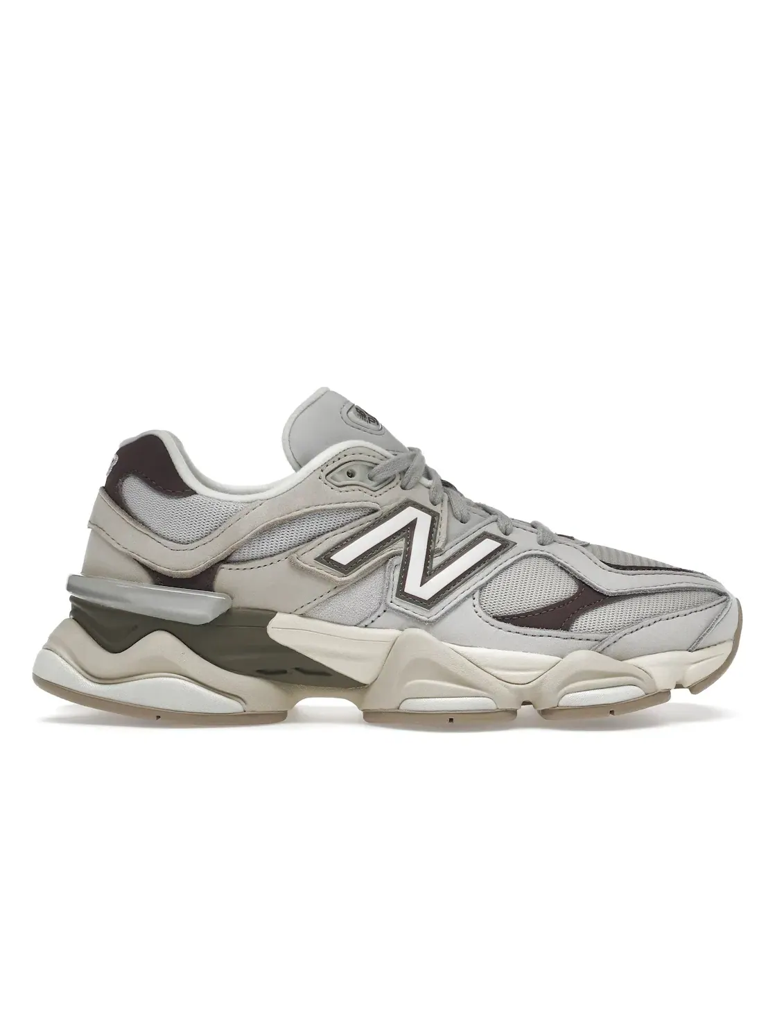 Мужские кроссовки для активного отдыха New Balance 9060 Grey Matter Timberwolf — изображение 1 из 4, серый//зеленый