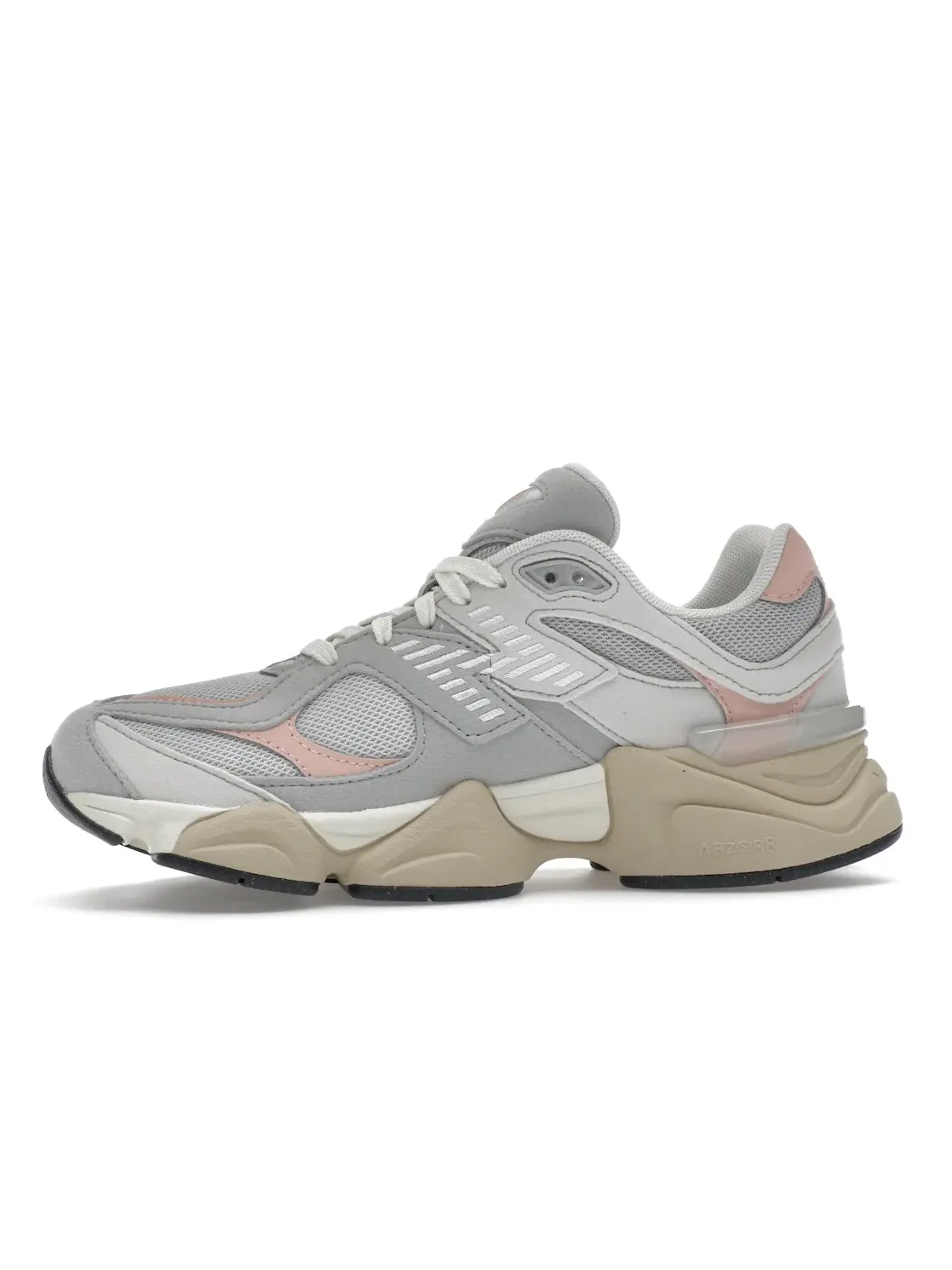 Детские кроссовки Lifestyle New Balance 9060 — изображение 3 из 4, серый/розовый