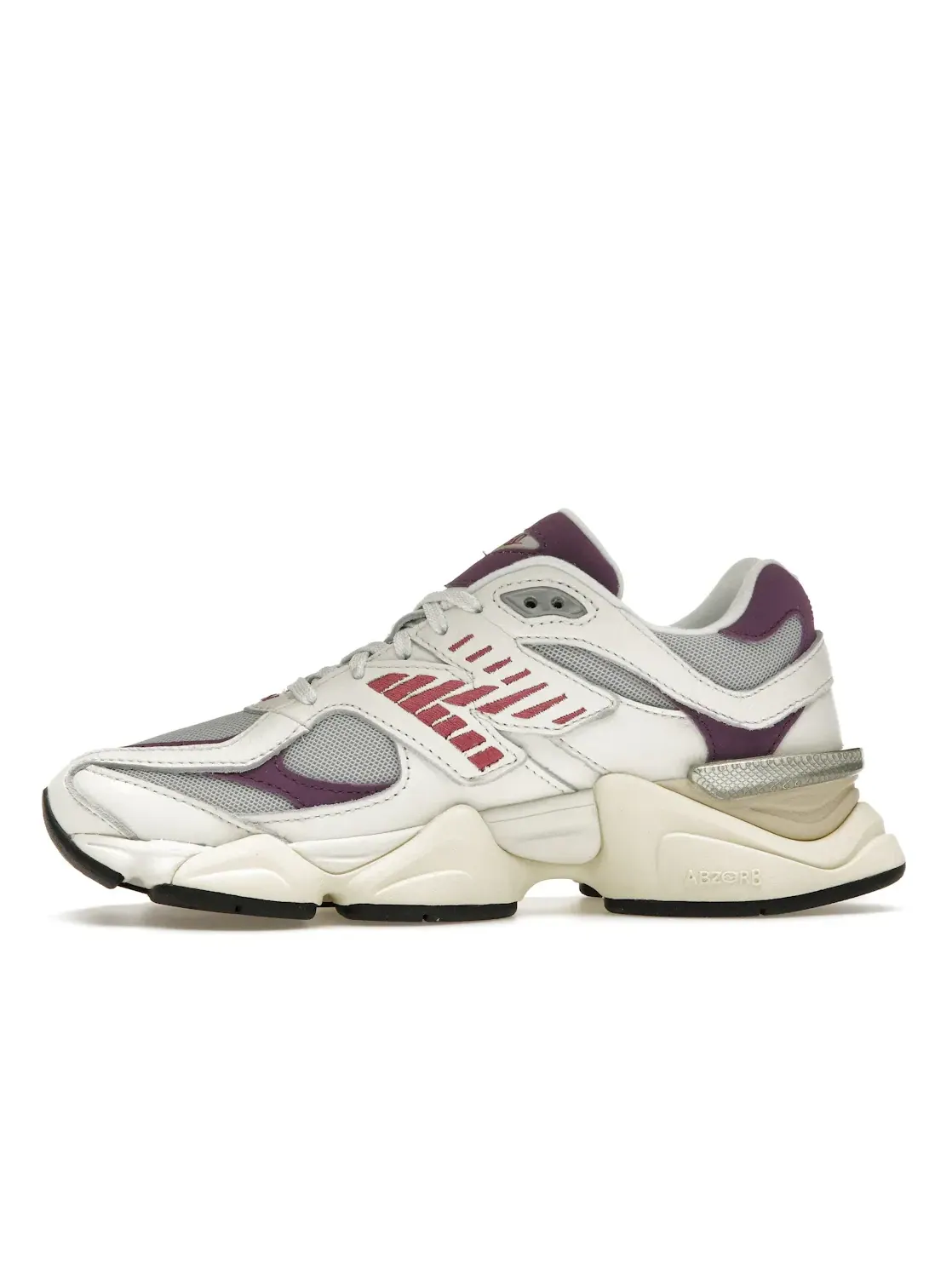 Мужские кроссовки с ярким дизайном New Balance 9060 — изображение 3 из 4, белый/розовый/фиолетовый