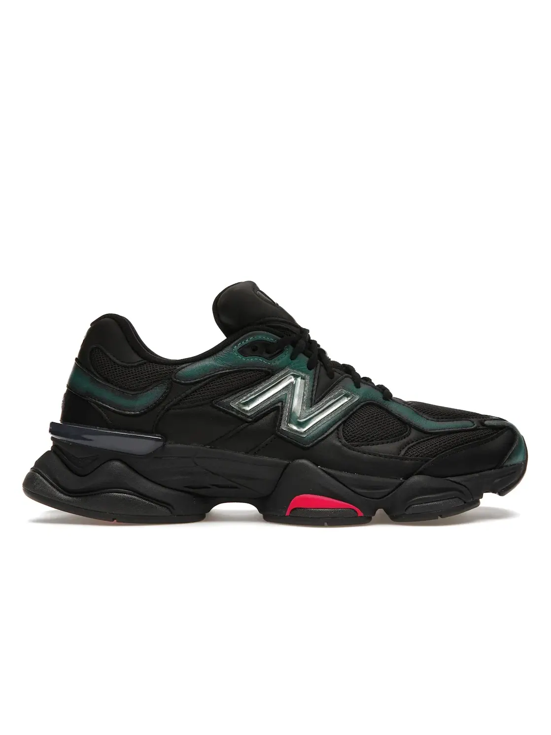 Мужские кроссовки с дизайном Mowalola Burglarwear New Balance — изображение 1 из 4, черный//розовый