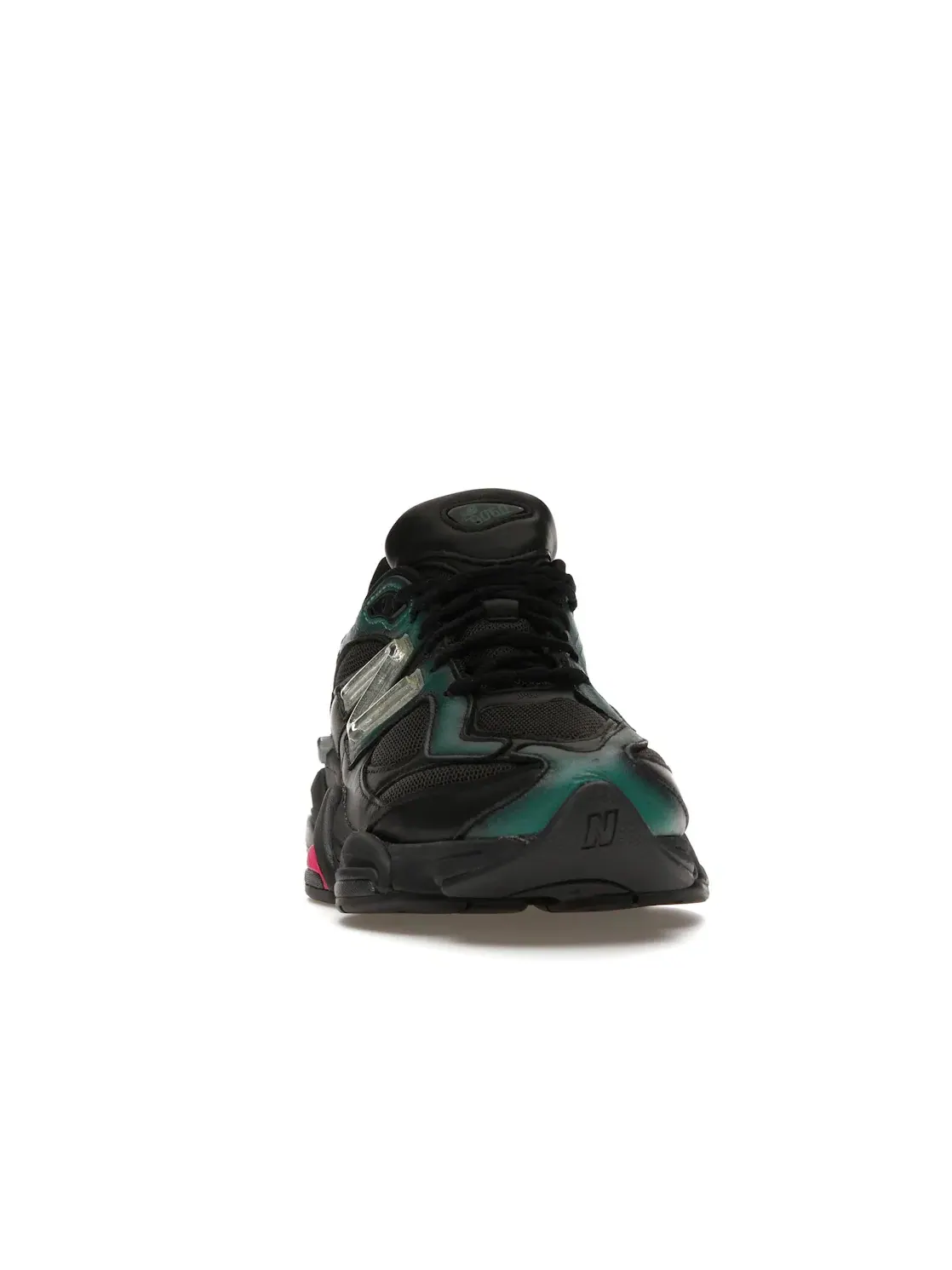 Мужские кроссовки с дизайном Mowalola Burglarwear New Balance — изображение 2 из 4, черный//розовый