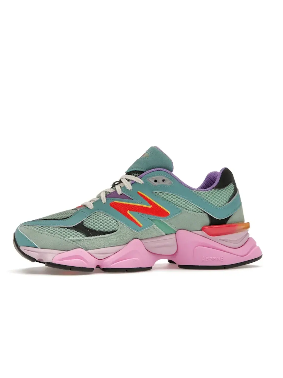 Мужские кроссовки с принтом New Balance 9060 New Balance — изображение 3 из 4, зеленый красный