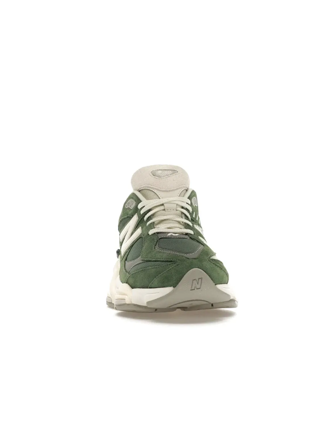 Мужские кроссовки с зеленым верхом New Balance 9060 — изображение 2 из 4, зеленый/кремовый