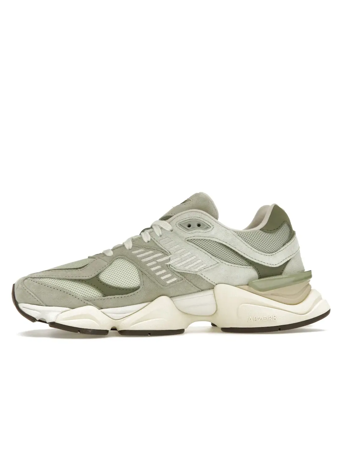 Мужские кроссовки с сетчатым верхом New Balance 9060 — изображение 3 из 4, зеленый