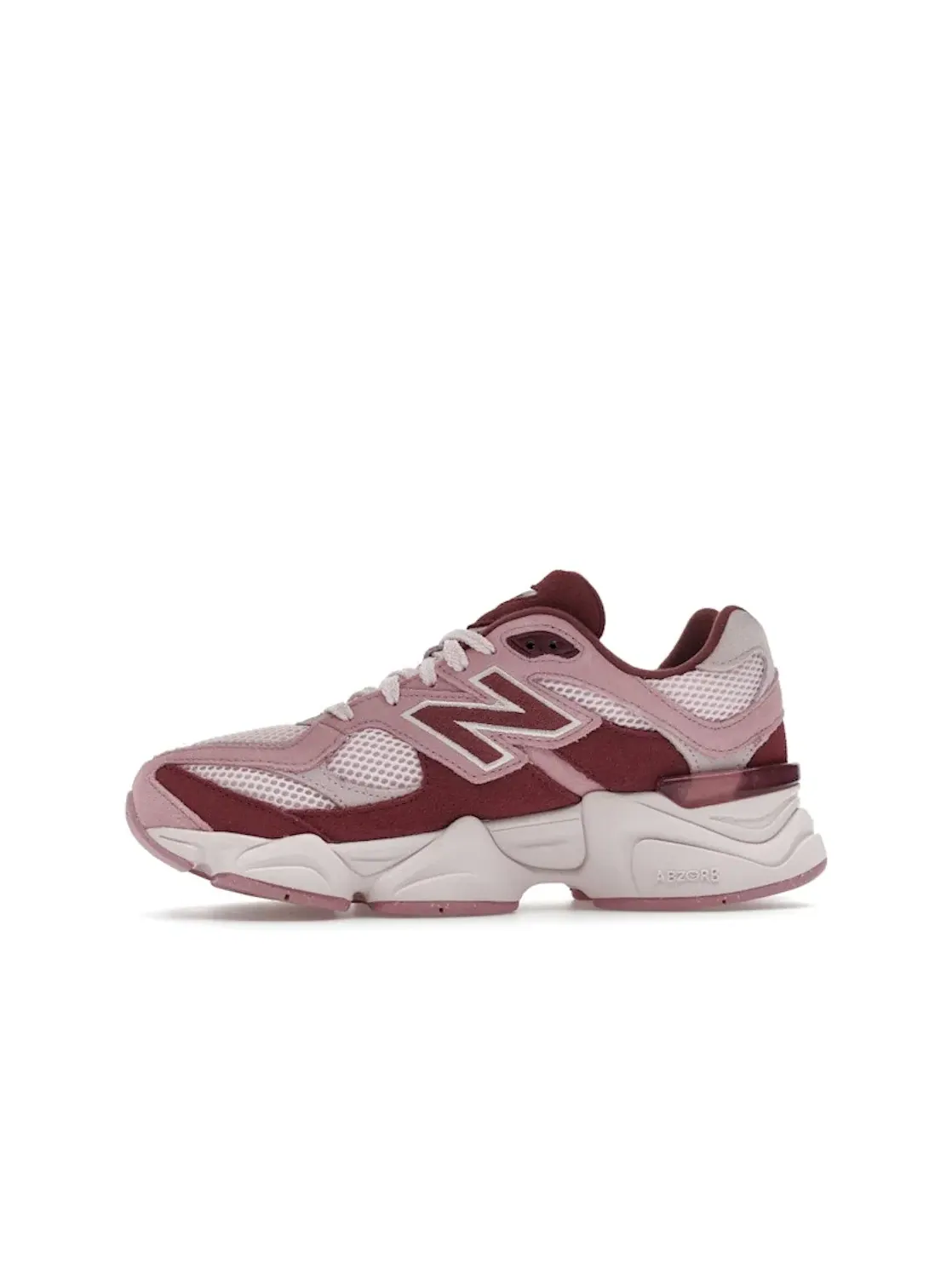 Детские кроссовки Lifestyle с принтом New Balance 9060 — изображение 3 из 4, розовый бордовый