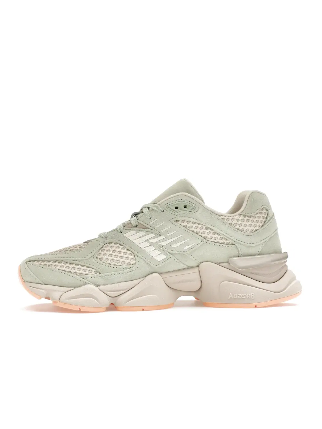 Мужские кроссовки Lifestyle New Balance 9060 The Whitaker Group Missing Pieces — изображение 3 из 4, серебристый зеленый