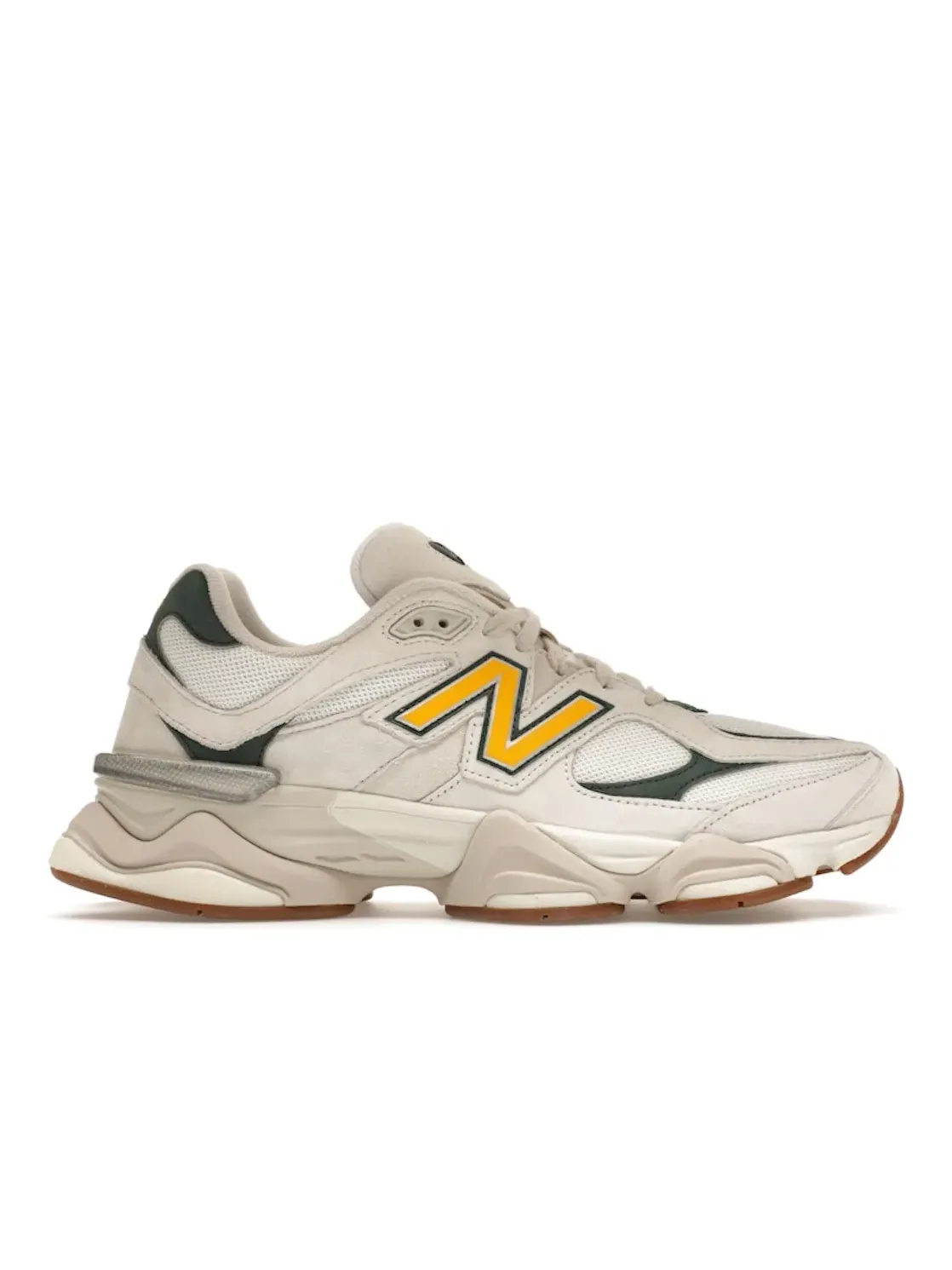 Мужские кроссовки Lifestyle New Balance 9060 — изображение 1 из 4, белый/зеленый/золотистый