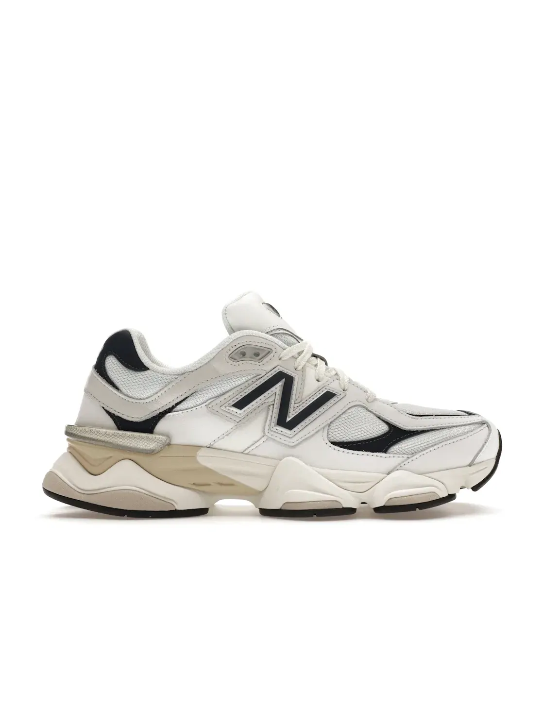 Мужские кроссовки Lifestyle с сетчатым верхом New Balance 9060 — изображение 1 из 4, белый/темно-синий
