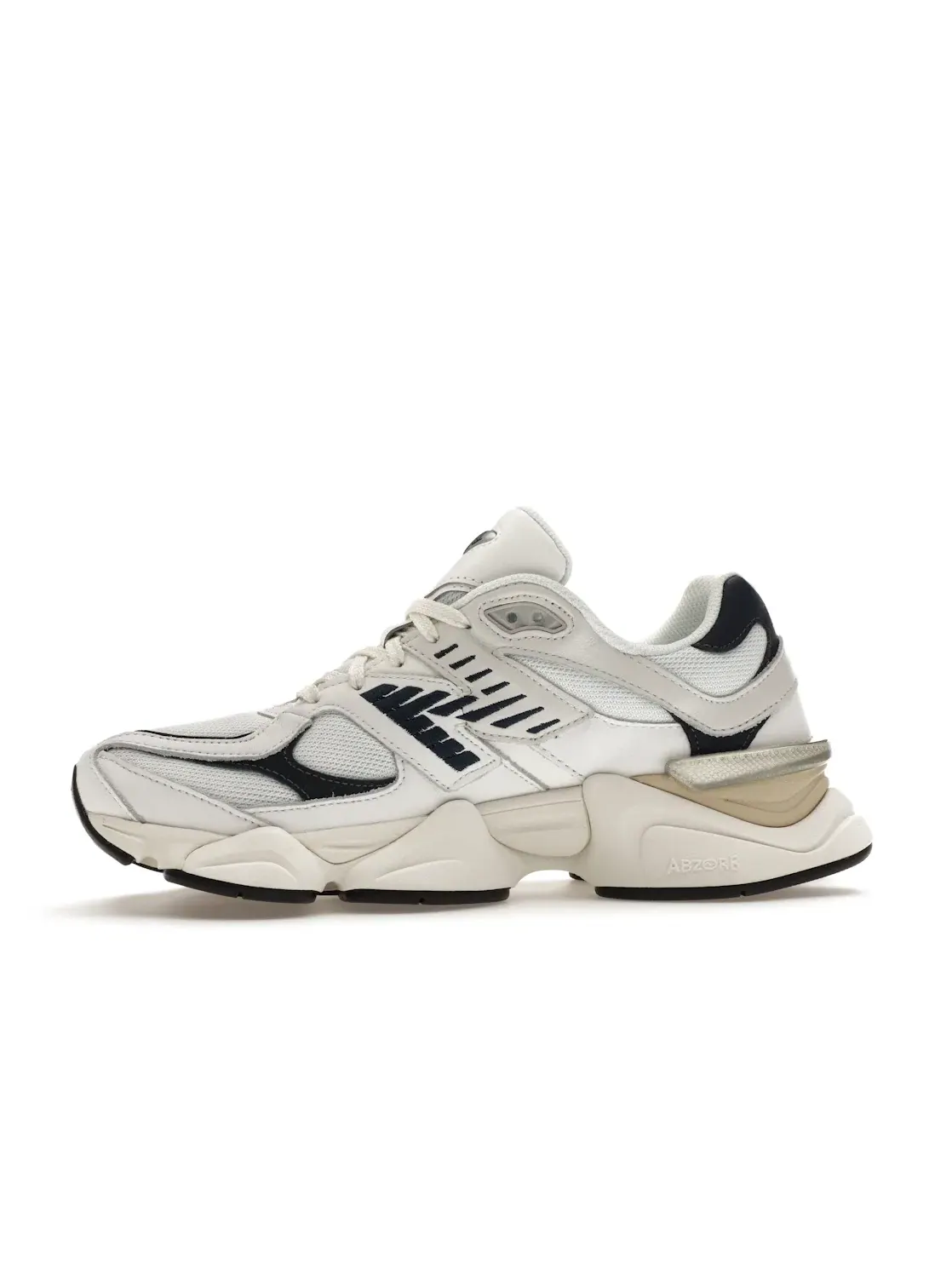 Мужские кроссовки Lifestyle с сетчатым верхом New Balance 9060 — изображение 3 из 4, белый/темно-синий