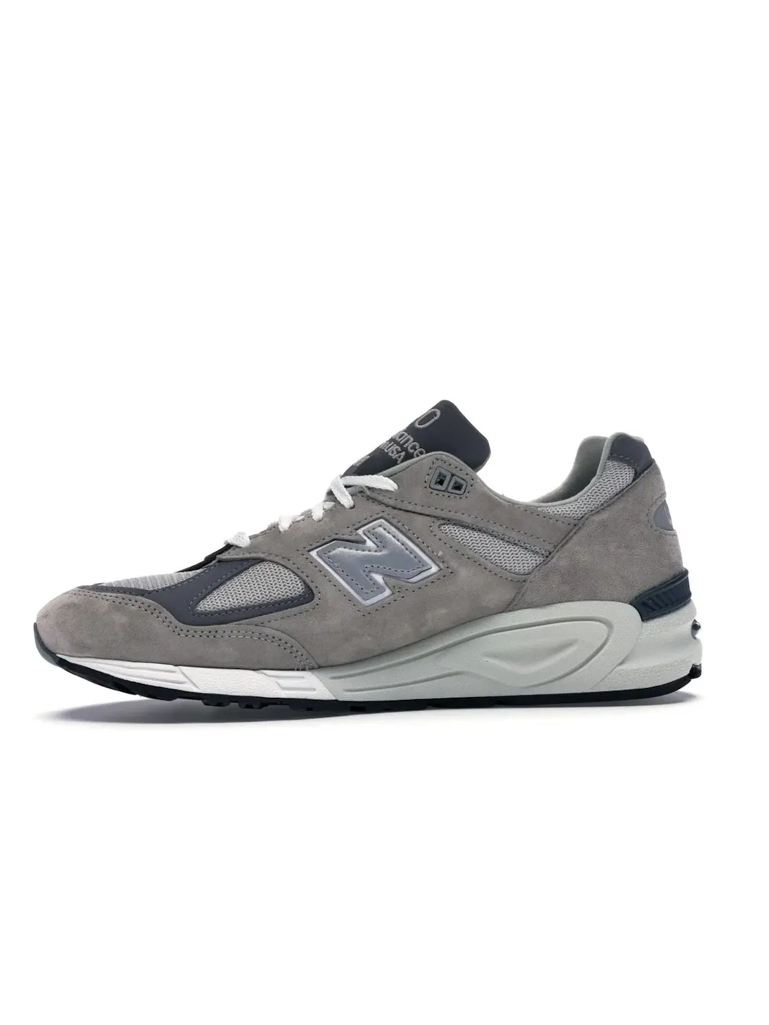 Мужские кроссовки Lifestyle с замшевым верхом New Balance 990v2 Kith New Balance — изображение 3 из 4, серый/белый