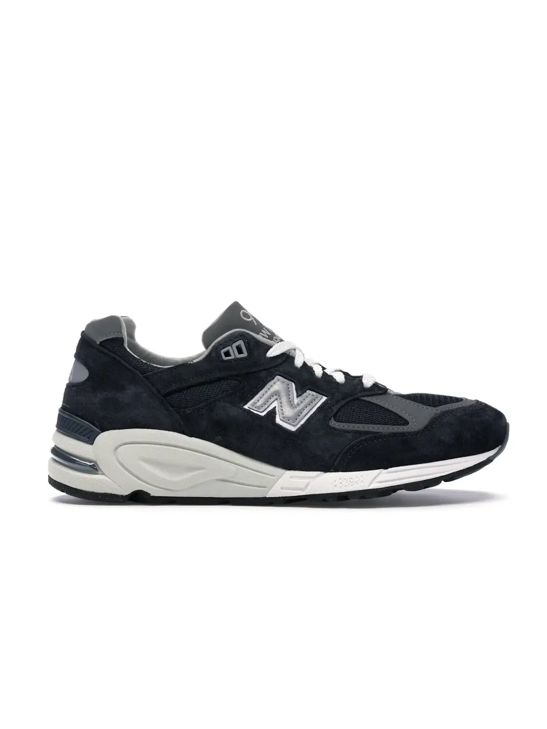 Мужские кроссовки lifestyle с замшевым верхом New Balance 990v2 — изображение 1 из 4, темно-синий/белый