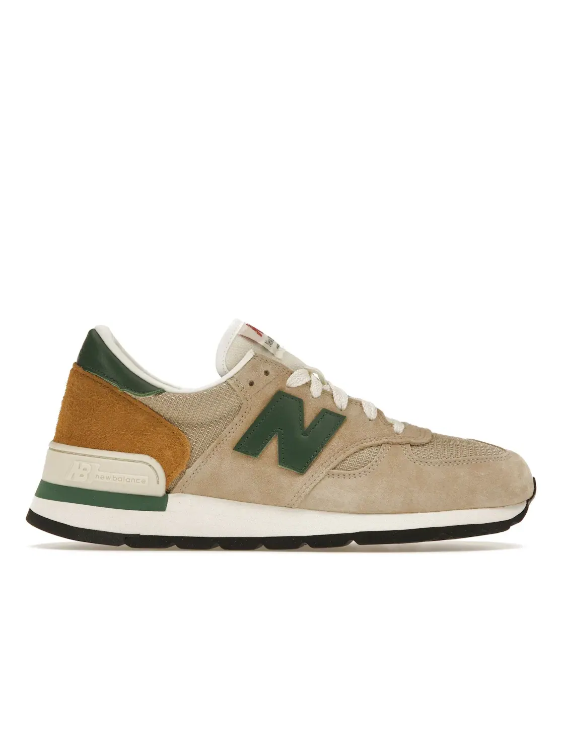 Мужские кроссовки Lifestyle New Balance 990v1 — изображение 1 из 4, бежевый/зеленый