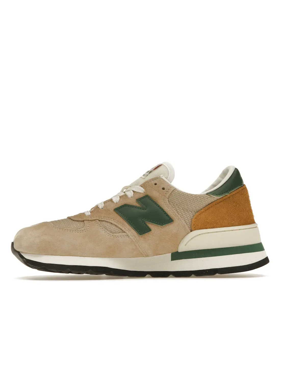 Мужские кроссовки Lifestyle New Balance 990v1 — изображение 3 из 4, бежевый/зеленый