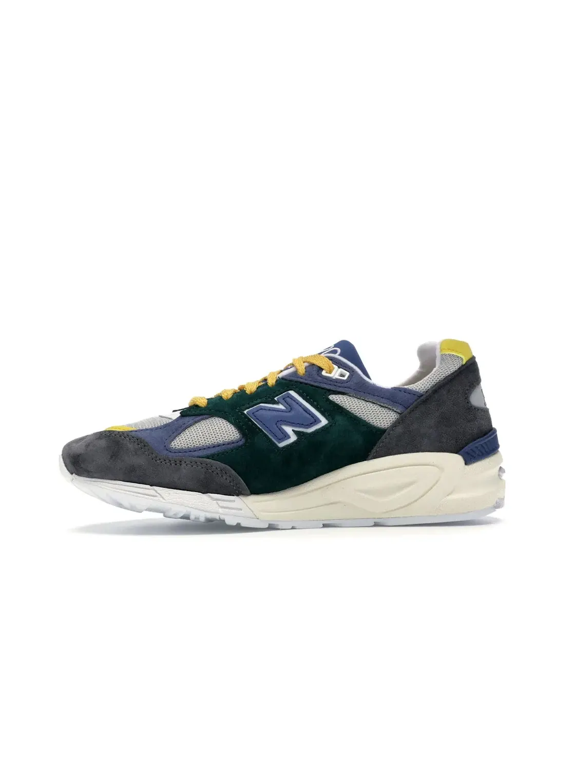 Мужские кроссовки Lifestyle New Balance 990v2 Aime Leon Dore Life in the Balance — изображение 3 из 4, серый зеленый-синий