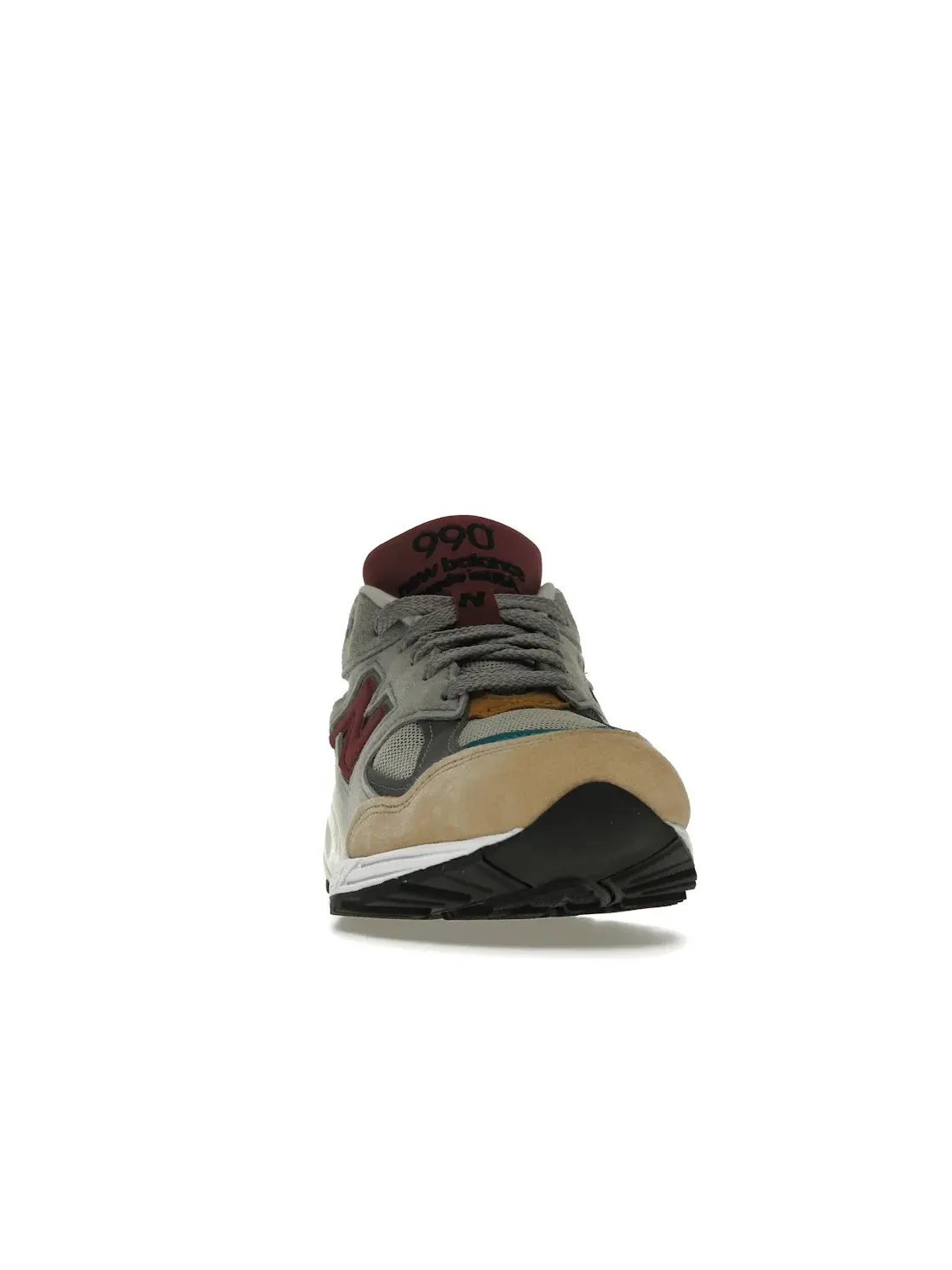 Мужские кроссовки Lifestyle New Balance 990v2 — изображение 2 из 4, серый/бежевый/зеленый