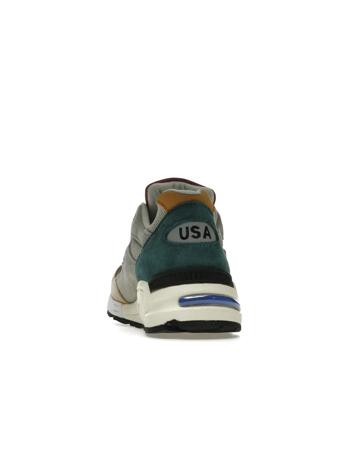 Мужские кроссовки Lifestyle New Balance 990v2 — изображение 4 из 4, серый/бежевый/зеленый