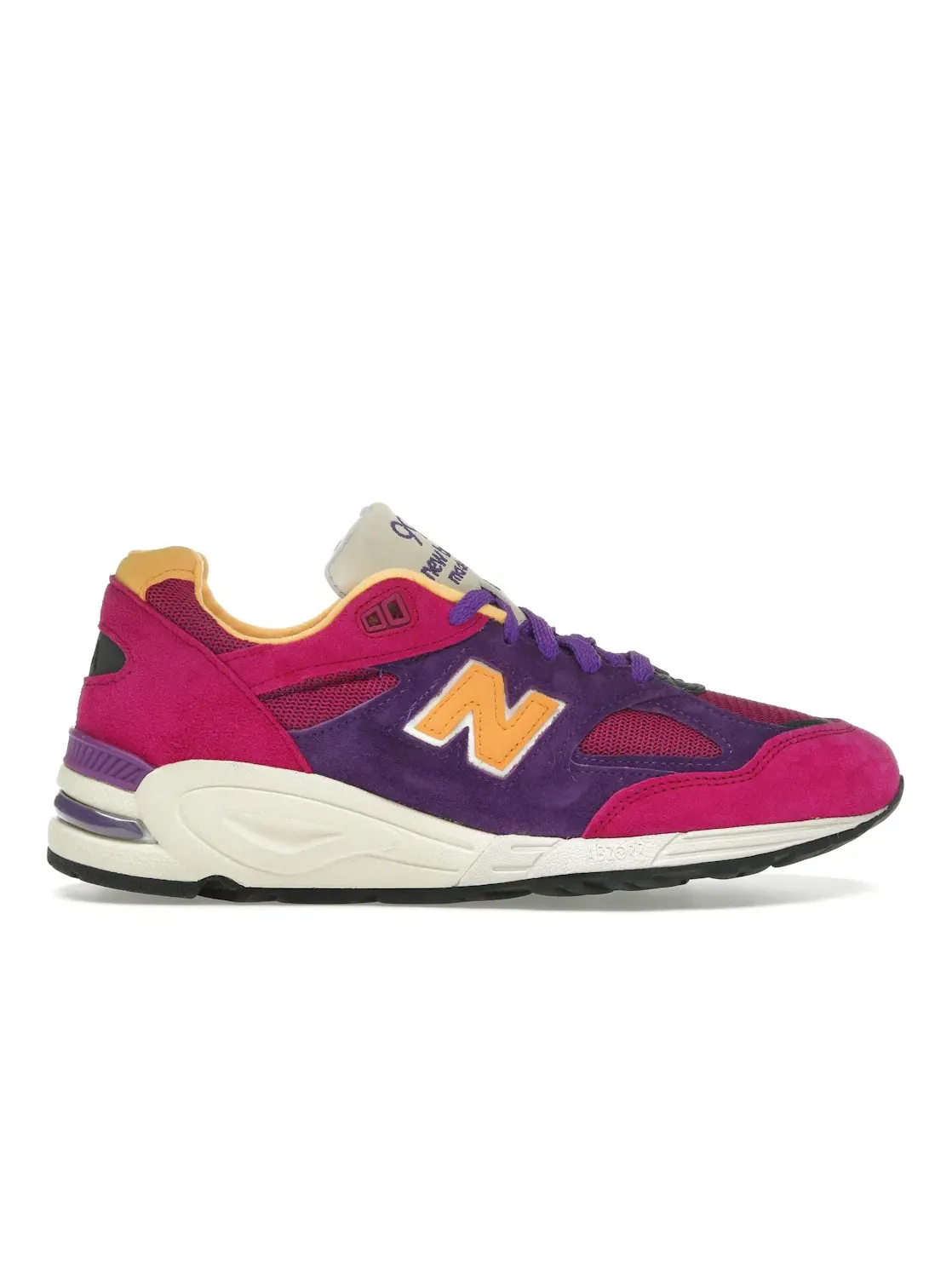 Мужские кроссовки Lifestyle New Balance 990v2 — изображение 1 из 4, фиолетовый желтый