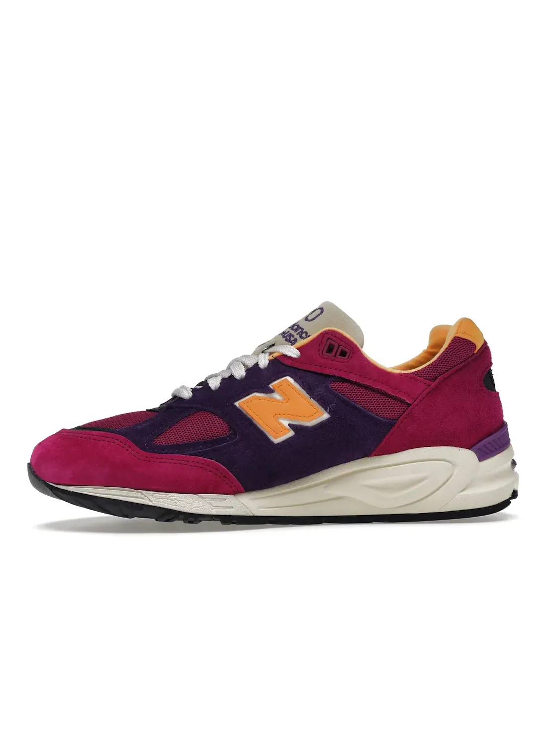 Мужские кроссовки Lifestyle New Balance 990v2 — изображение 3 из 4, фиолетовый желтый