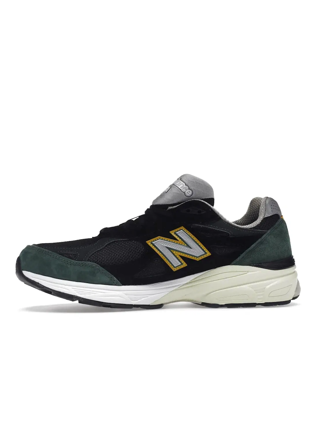 Мужские кроссовки Lifestyle New Balance 990v3 — изображение 3 из 4, черный/зеленый