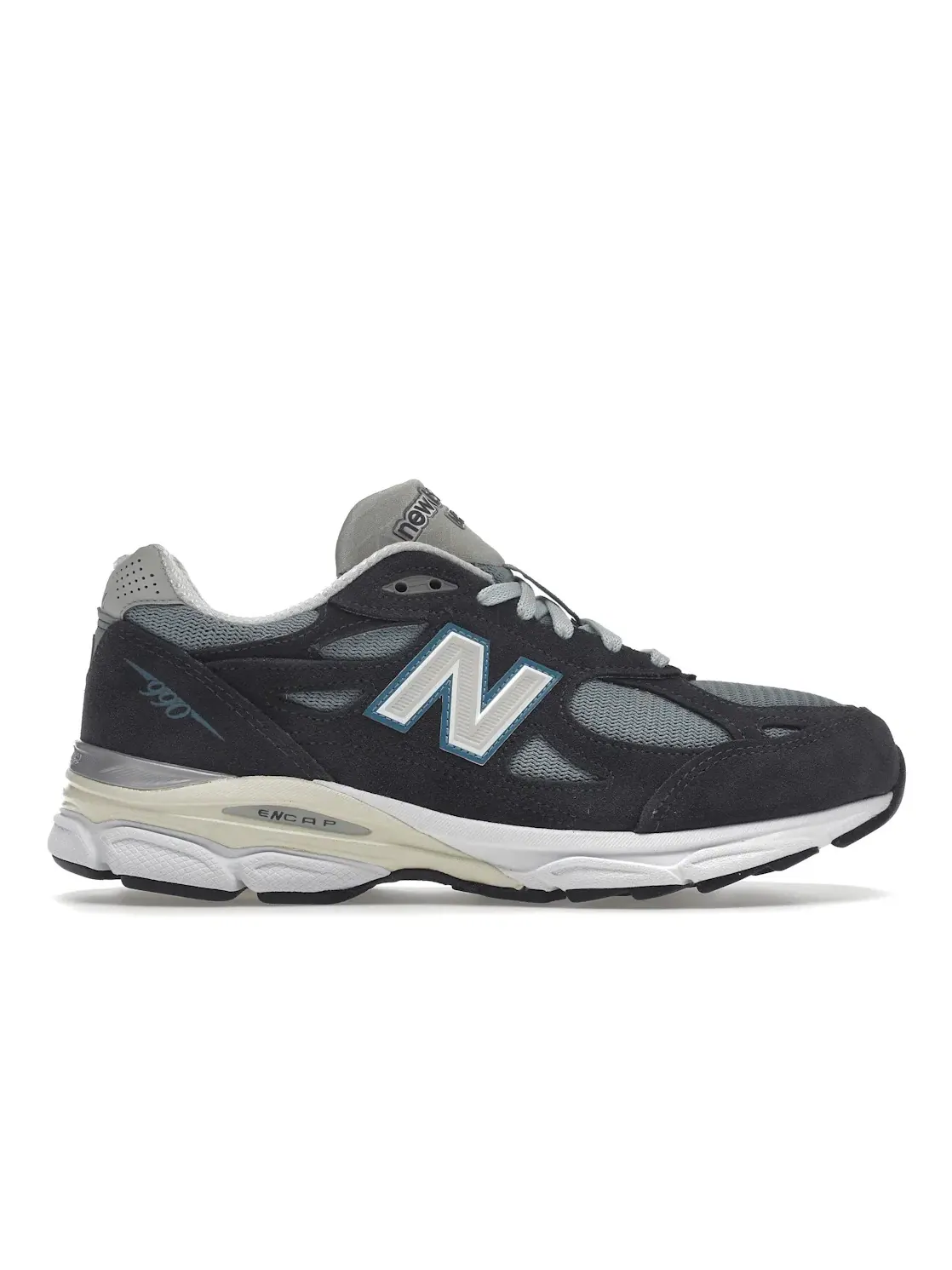 Мужские кроссовки lifestyle с замшевым верхом New Balance 990v3 Kith — изображение 1 из 4, синий/серый