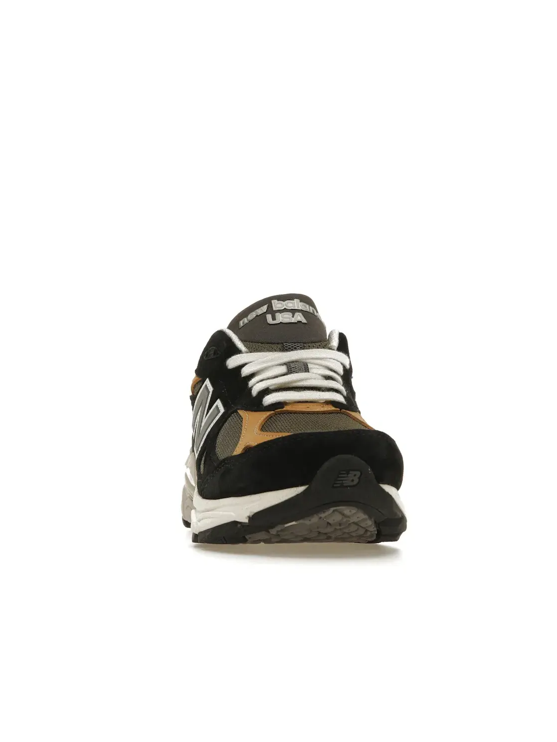 Мужские кроссовки с сетчатым верхом New Balance 990v3 — изображение 2 из 4, черный/бежевый
