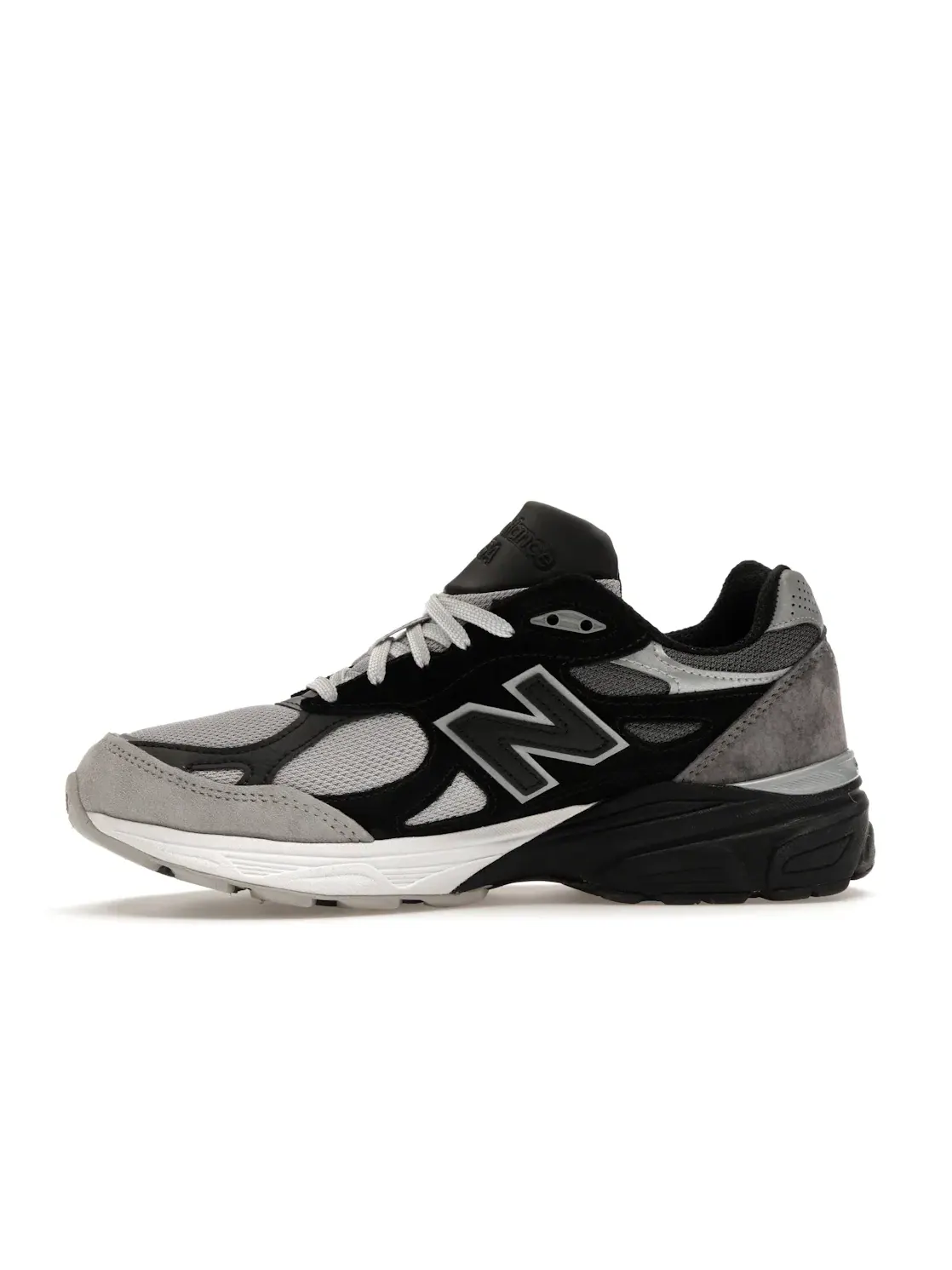 Мужские кроссовки Lifestyle с принтом New Balance 990v3 New Balance — изображение 3 из 4, черный/серый