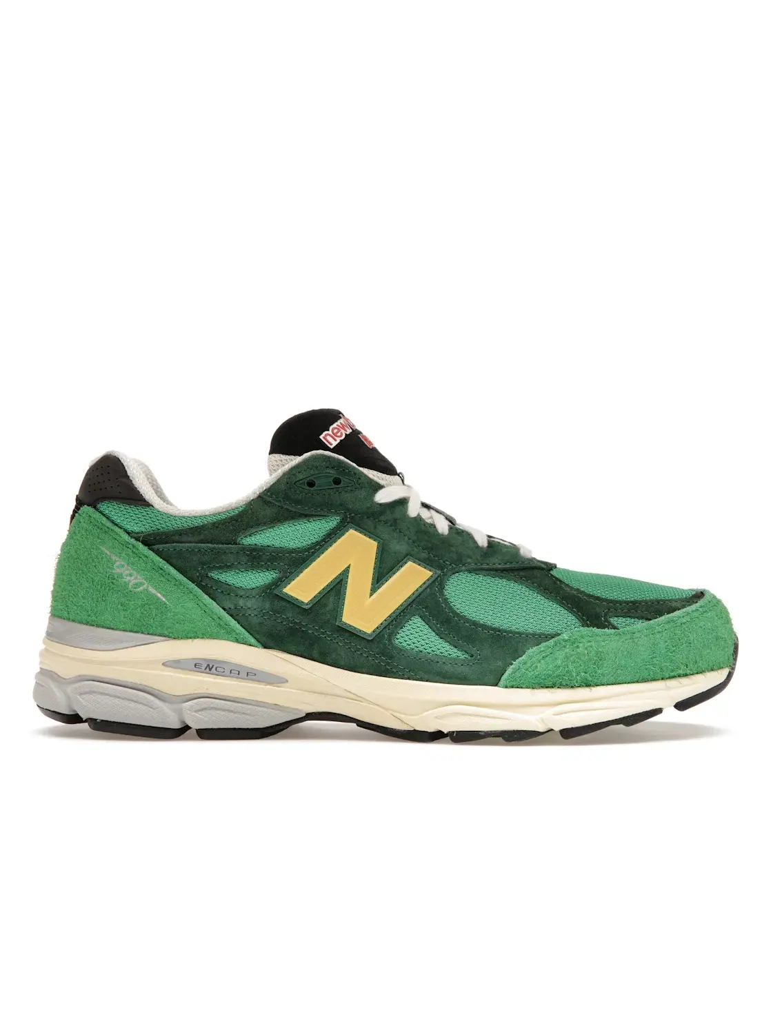 Мужские кроссовки Lifestyle с принтом New Balance 990v3 New Balance — изображение 1 из 3, зеленый/зеленый