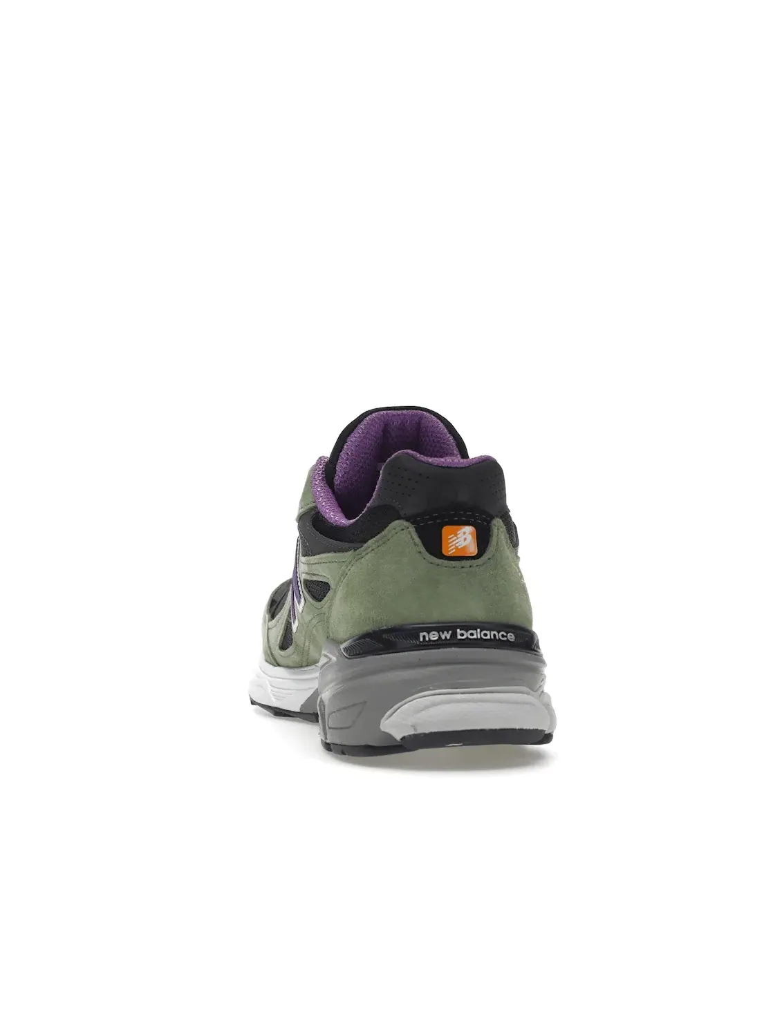 Мужские кроссовки с замшевыми вставками New Balance 990v3 — изображение 4 из 4, оливковый черный