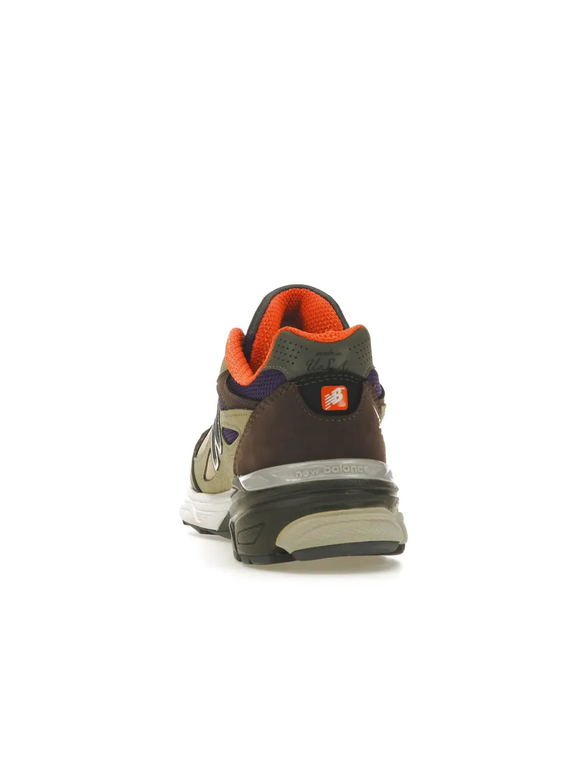 Мужские кроссовки с замшевым верхом New Balance 990v3 — изображение 4 из 4, бежевый/синий