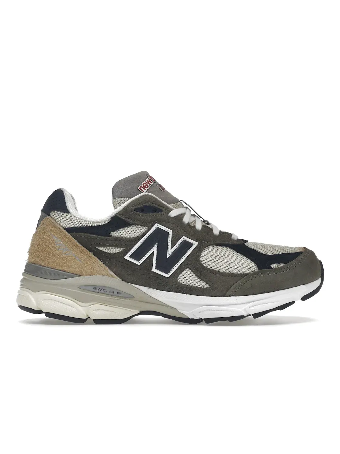 Мужские кроссовки Lifestyle с сетчатым верхом New Balance 990v3 — изображение 1 из 4, серый/синий