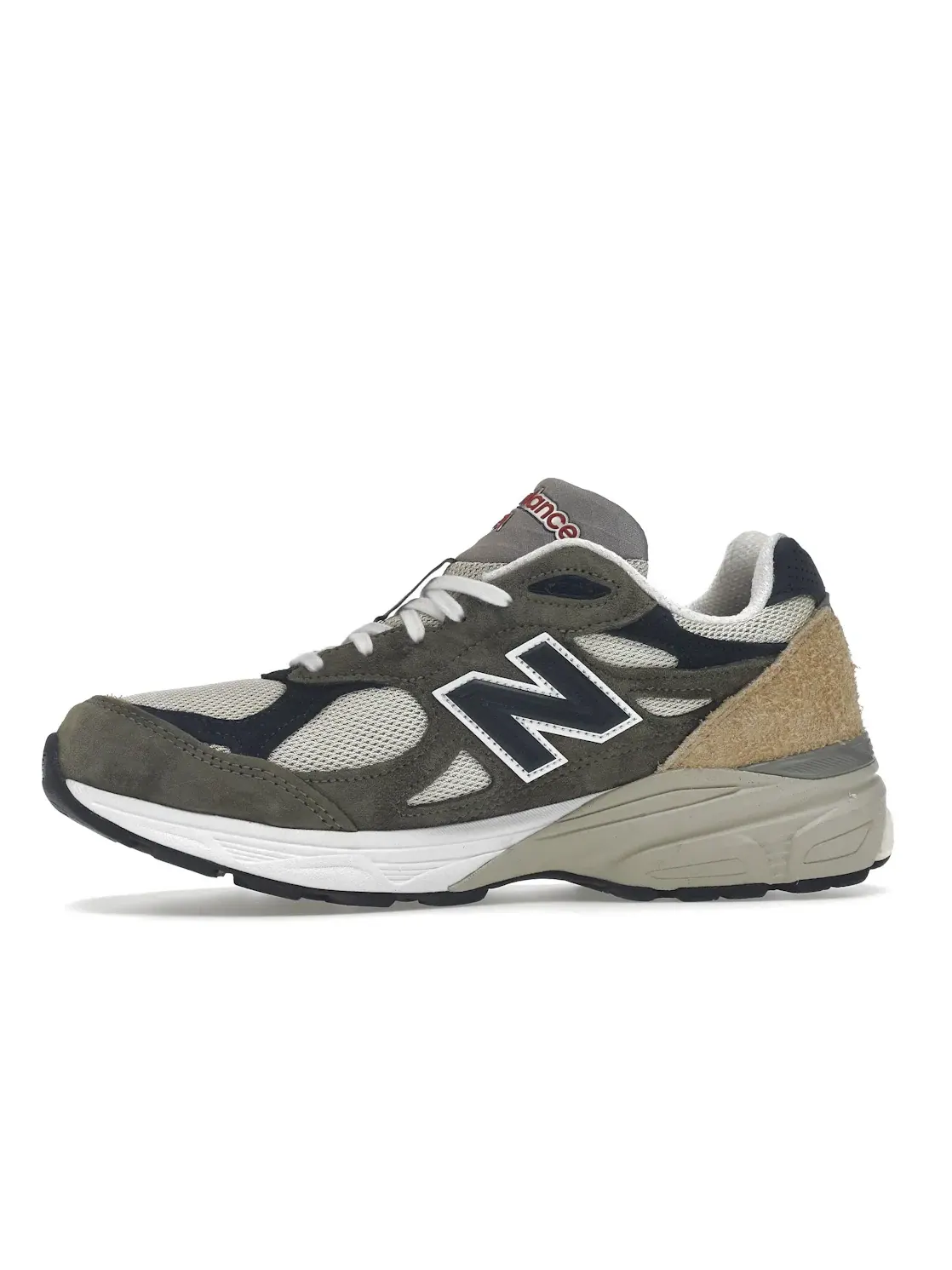 Мужские кроссовки Lifestyle с сетчатым верхом New Balance 990v3 — изображение 3 из 4, серый/синий