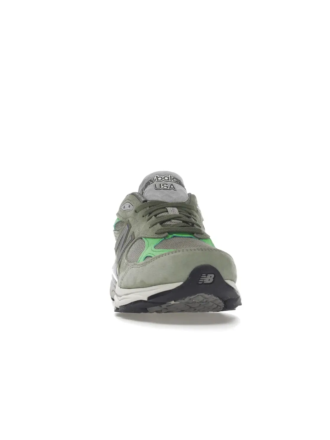 Мужские кроссовки Lifestyle New Balance 990v3 Patta Keep Your Family Close — изображение 2 из 4, оливковый/яркий зеленый