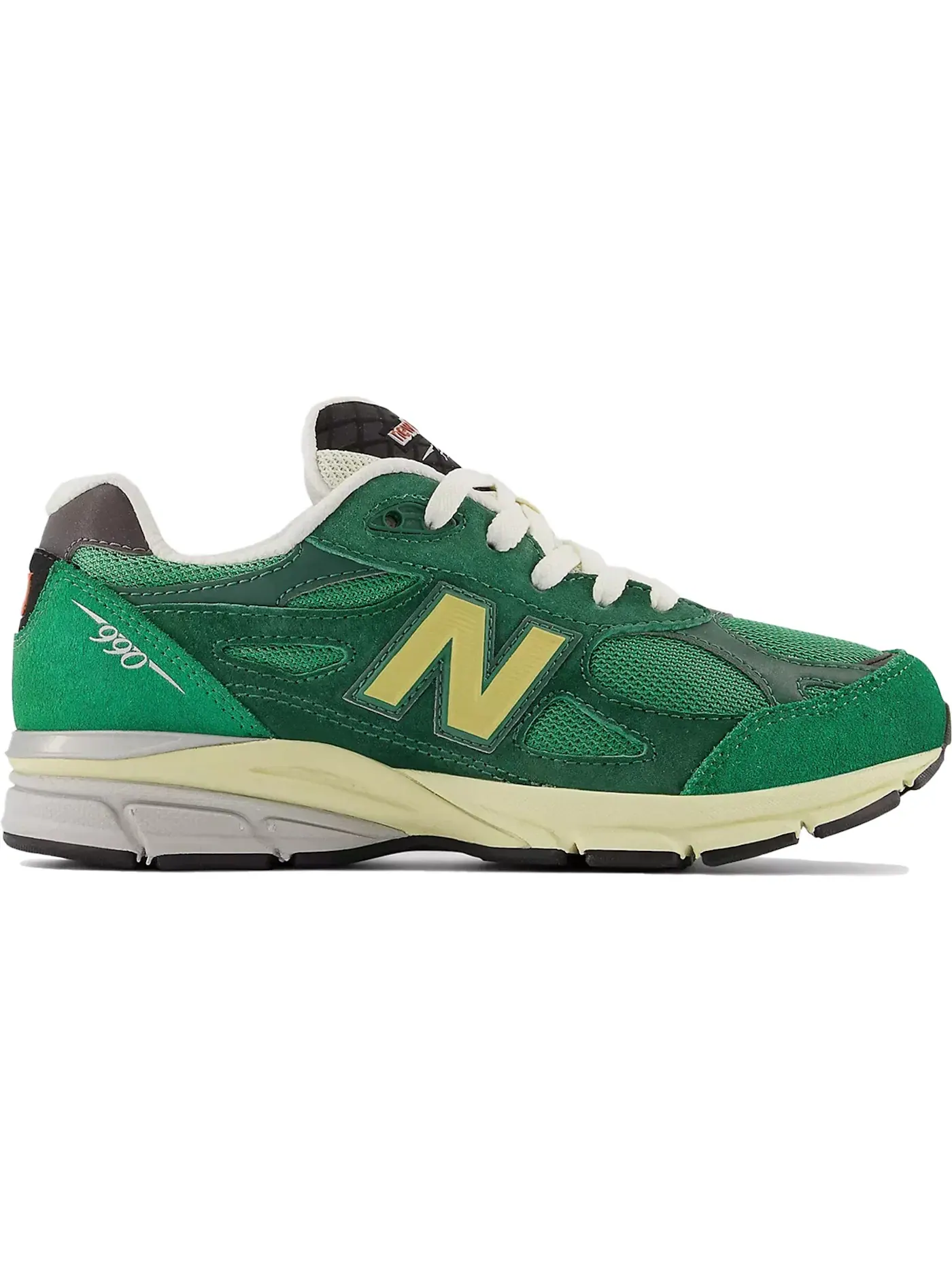 Детские кроссовки с длинным шнурком New Balance 990v3 New Balance — изображение 1 из 1, зеленый/зеленый