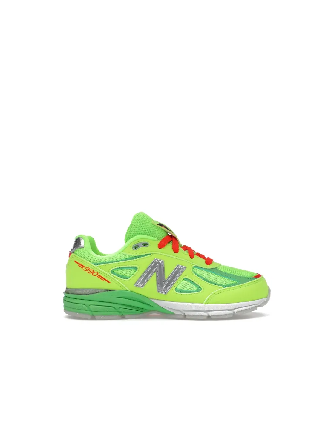 Детские кроссовки Lifestyle New Balance 990v4 — изображение 1 из 4, зеленый/зеленый/красный