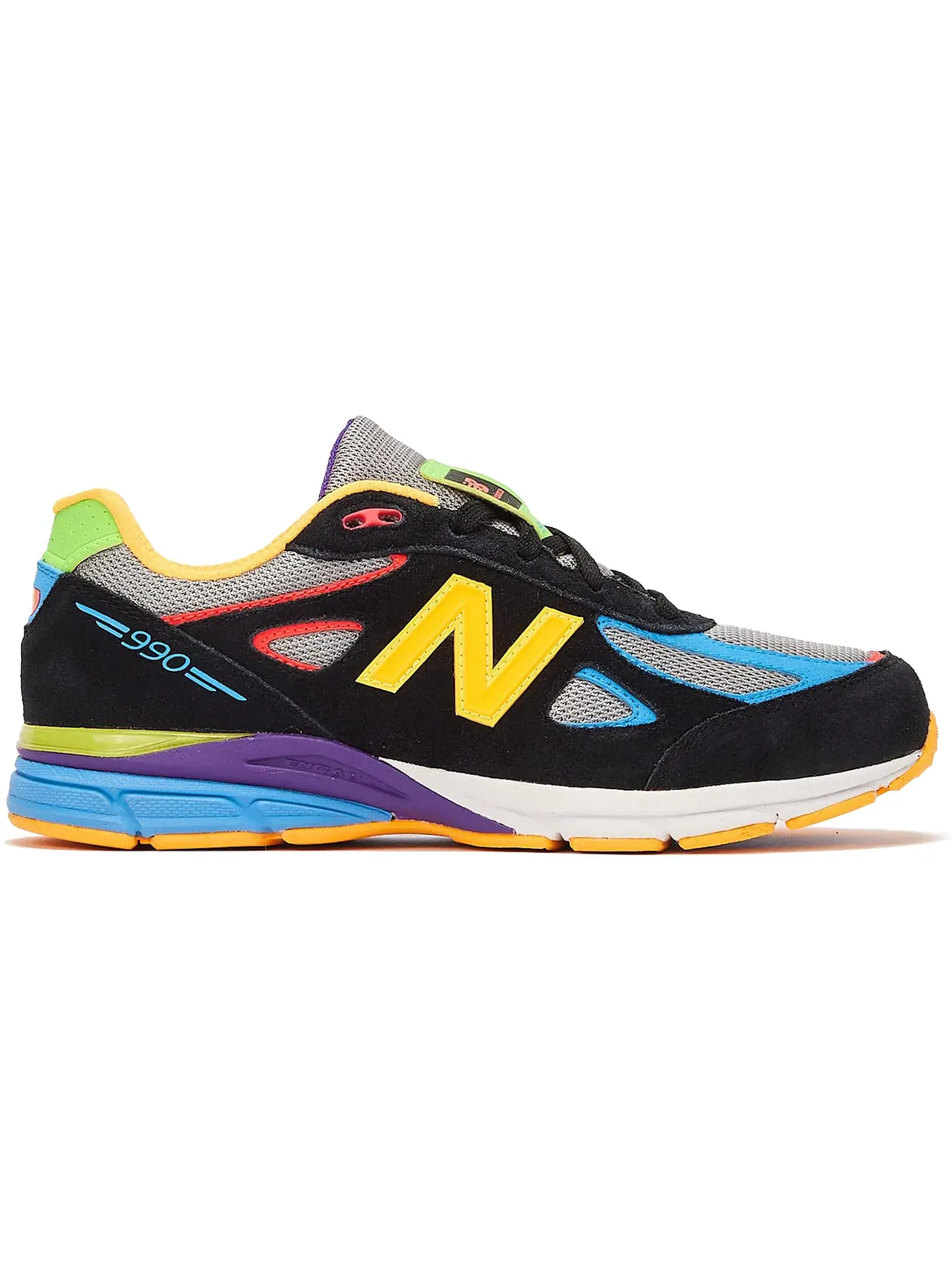 Детские кроссовки Lifestyle New Balance 990v4 — изображение 1 из 1, черный/серый