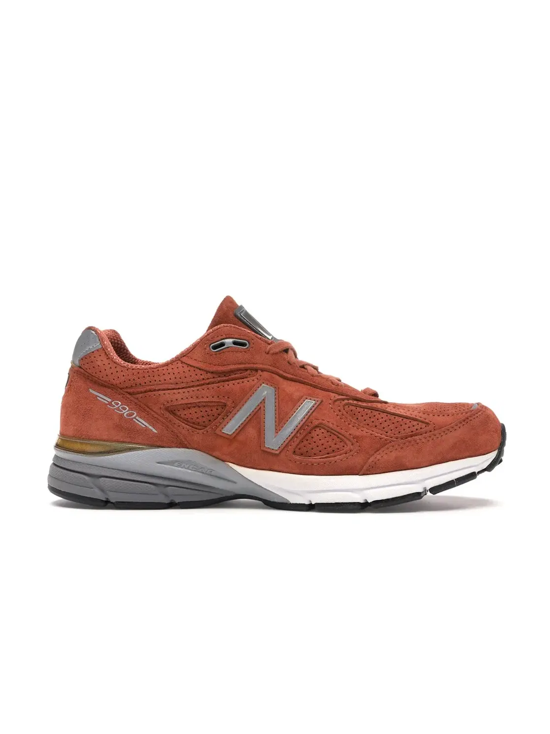 Мужские кроссовки Lifestyle с замшевым верхом New Balance 990v4 New Balance — изображение 1 из 4, серебристый
