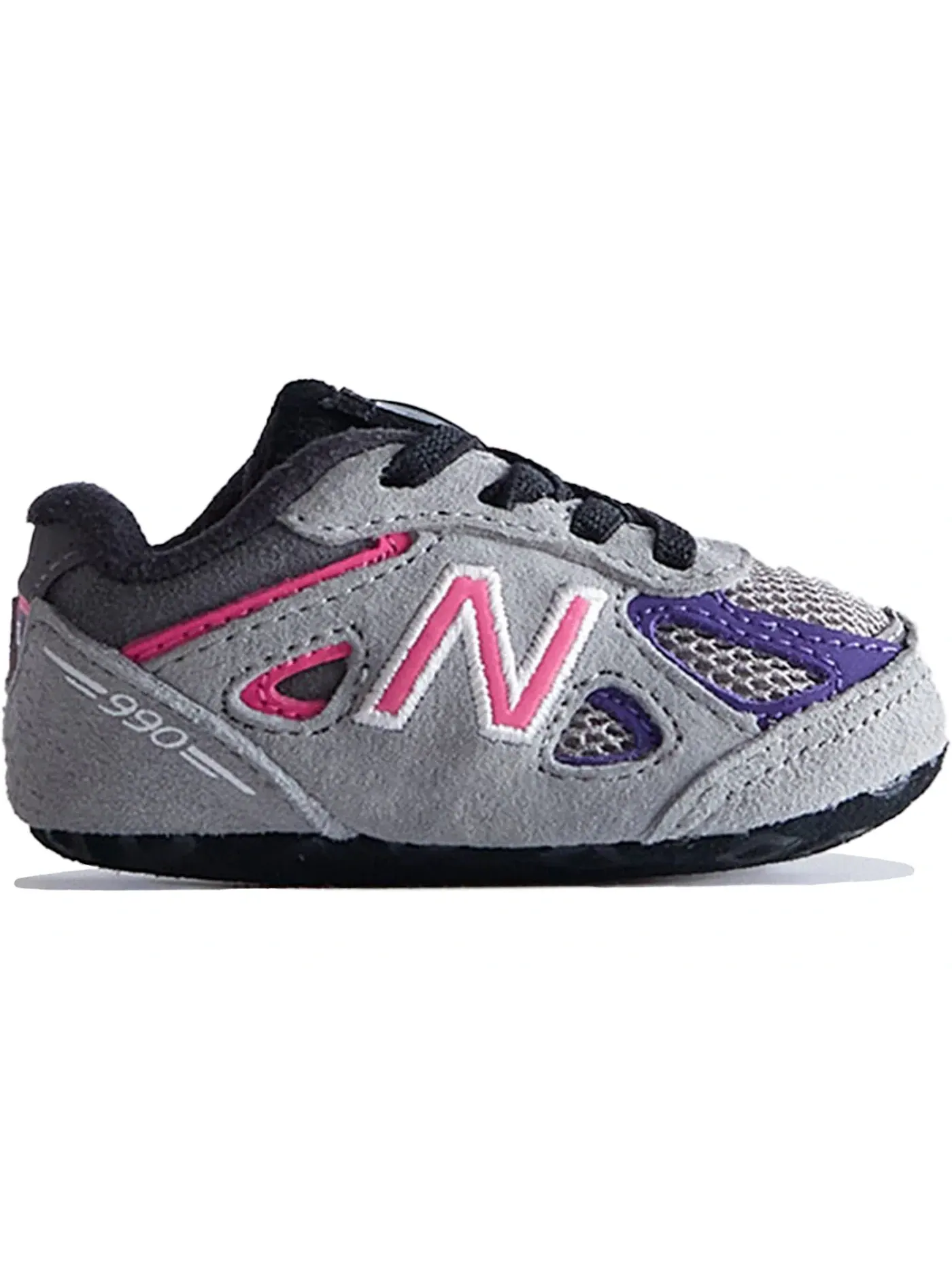 Детские кроссовки Lifestyle New Balance 990v4 — изображение 1 из 1, серый/розовый