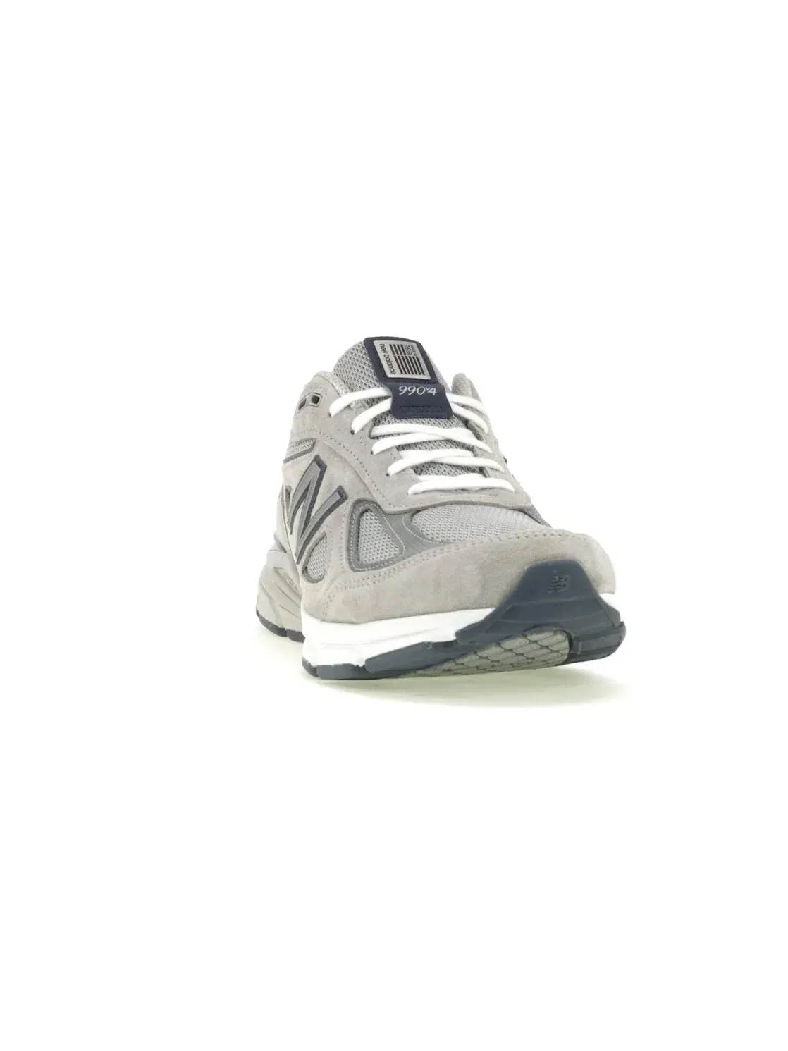 Мужские кроссовки Lifestyle с замшевым верхом New Balance 990v4 — изображение 2 из 4, серый/темно-синий