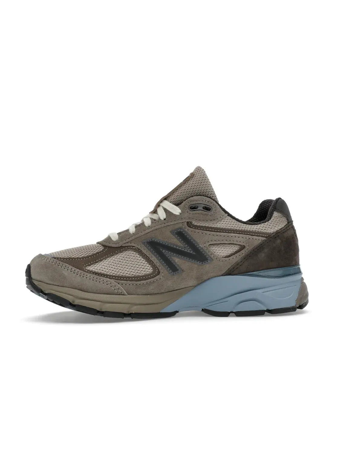 Мужские кроссовки Lifestyle с премиальной отделкой New Balance 990v4 — изображение 3 из 4, серый/белый/синий