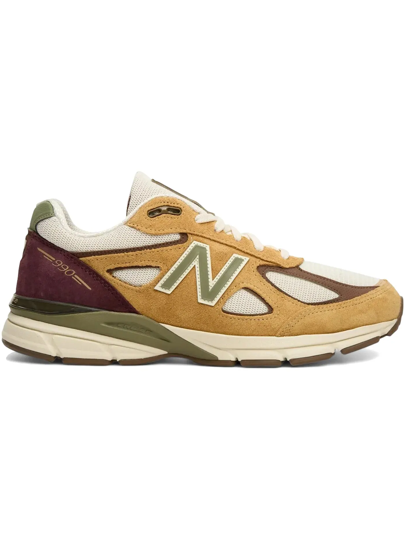 Мужские кроссовки Lifestyle New Balance 990v4 MiUSA Concepts Patina, Pumpernickel/Dark Olivine — изображение 1 из 1