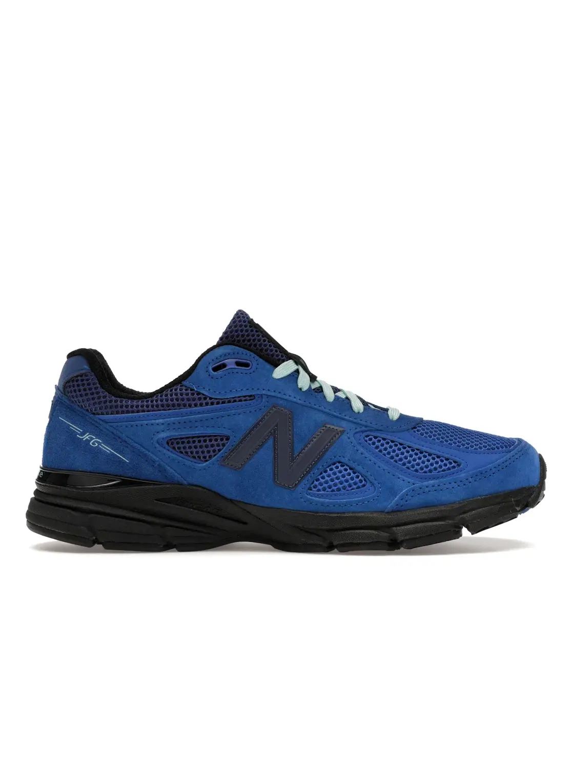 Мужские кроссовки Lifestyle с принтом New Balance 990v4 New Balance — изображение 1 из 4, синий/черный