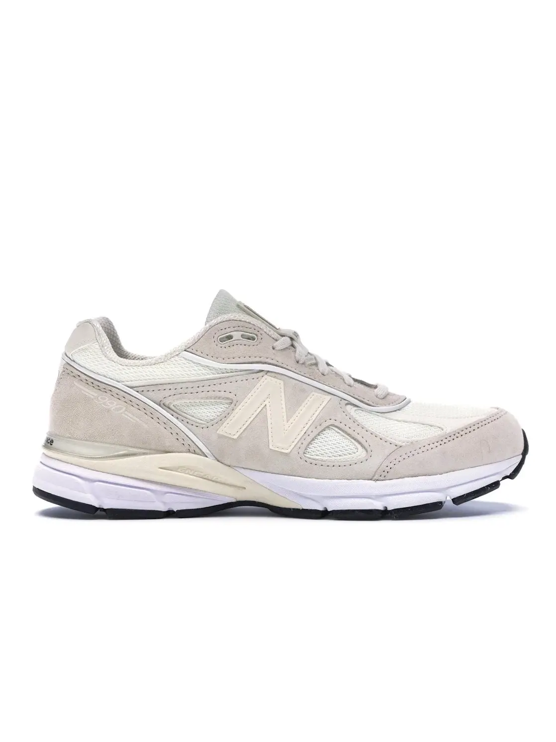 Мужские кроссовки Lifestyle с замшевым и сетчатым верхом New Balance 990v4 Stussy Cream — изображение 1 из 4, кремовый белый