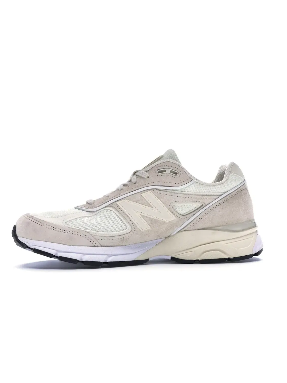 Мужские кроссовки Lifestyle с замшевым и сетчатым верхом New Balance 990v4 Stussy Cream — изображение 3 из 4, кремовый белый