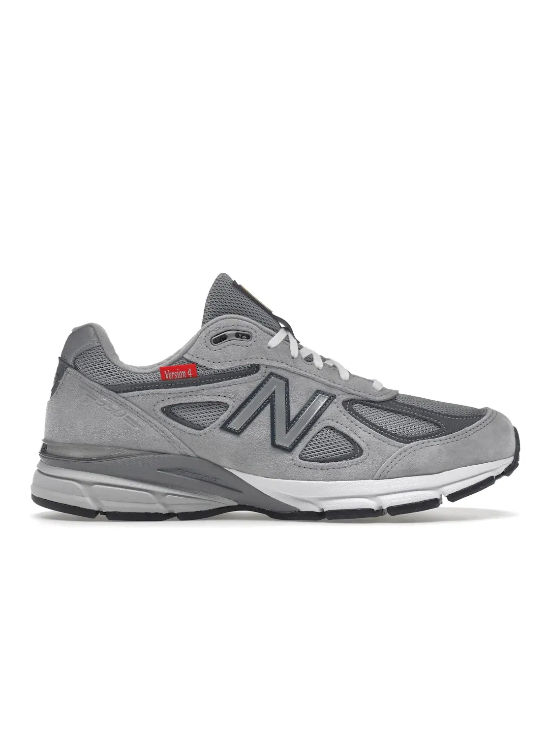 Кроссовки повседневные New Balance 990v4 — изображение 1 из 4, серый/красный
