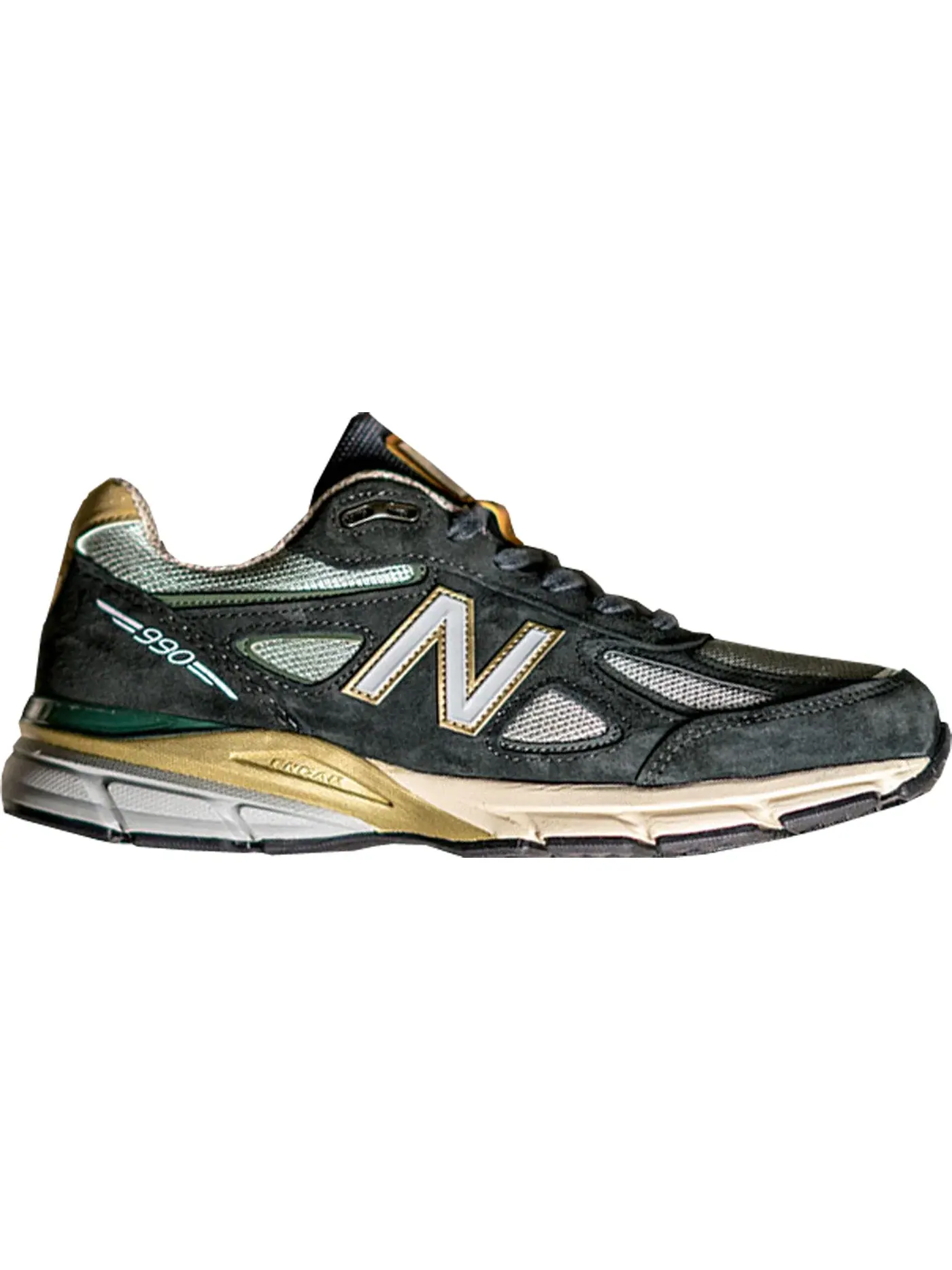 Мужские кроссовки Lifestyle New Balance 990v4 New Balance — изображение 1 из 1, зеленый/золотистый