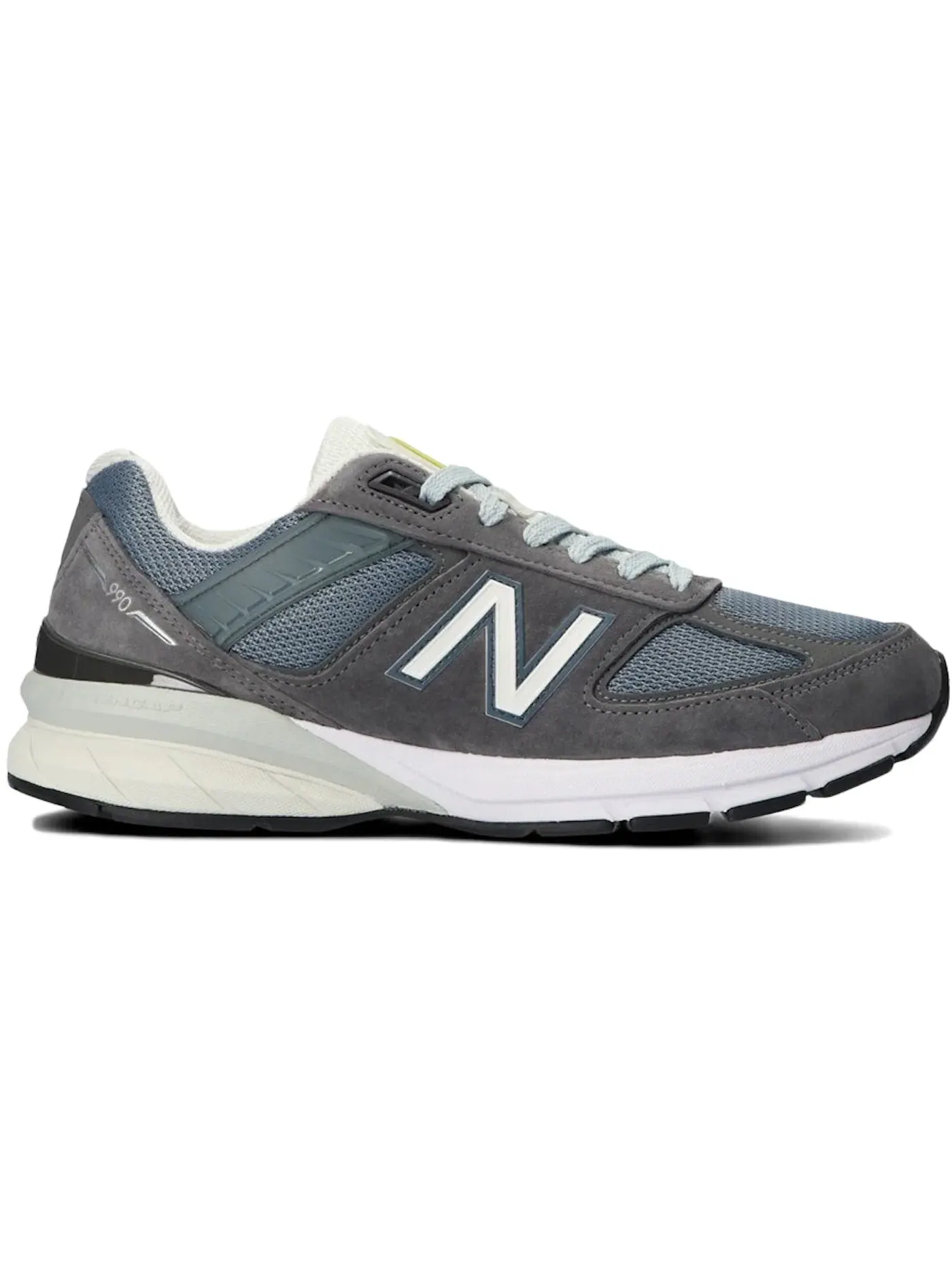 Мужские кроссовки Lifestyle New Balance 990v5 MiUSA SSZ — изображение 1 из 3, серый/белый/желтый